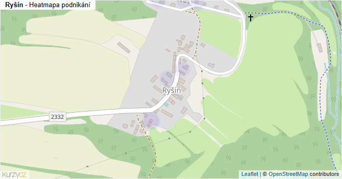 Ryšín - mapa podnikání