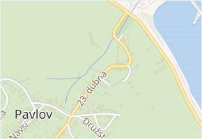 23. dubna v obci Pavlov - mapa ulice