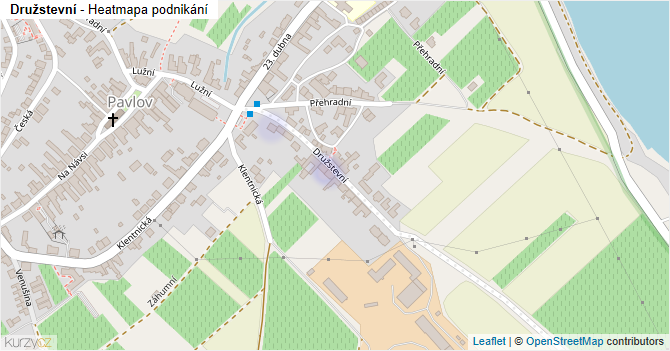 Družstevní - mapa podnikání