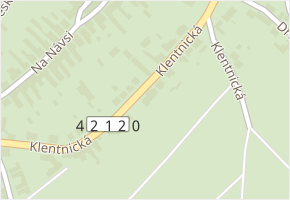 Klentnická v obci Pavlov - mapa ulice