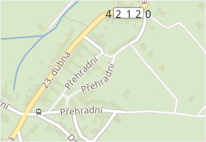 Přehradní v obci Pavlov - mapa ulice