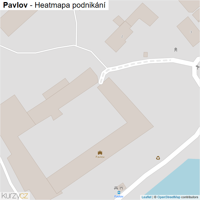 Mapa Pavlov - Firmy v obci.