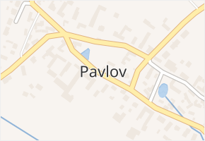 Pavlov v obci Pavlov - mapa části obce