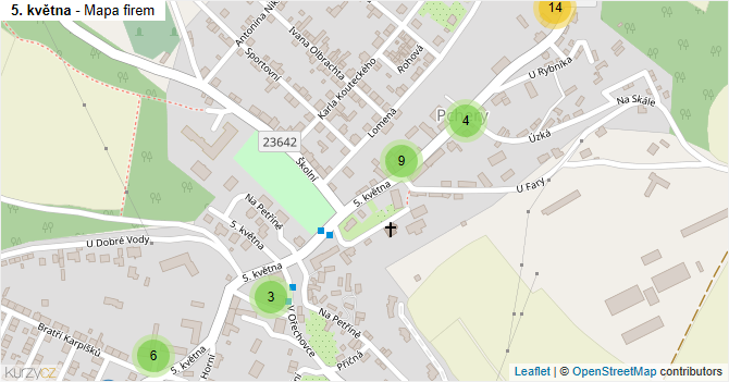 5. května - mapa firem