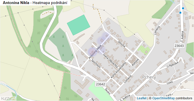 Antonína Nikla - mapa podnikání