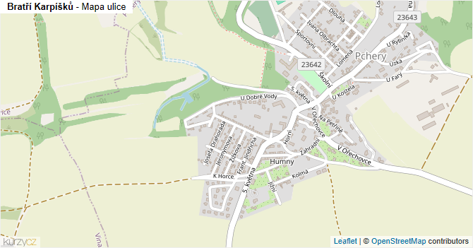 Bratří Karpíšků - mapa ulice