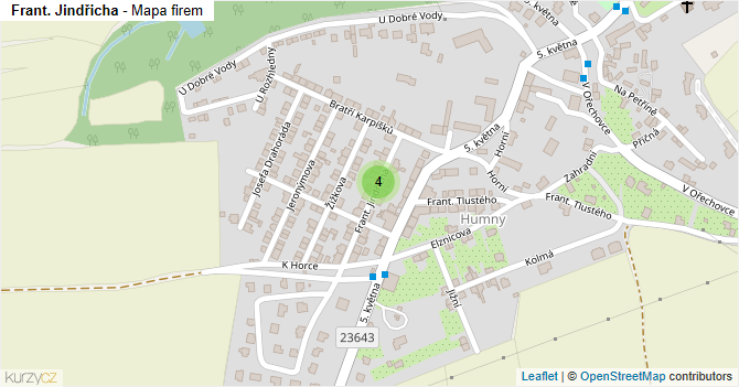 Frant. Jindřicha - mapa firem
