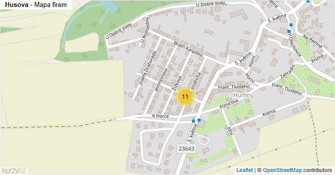 Husova - mapa firem
