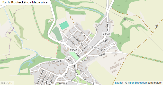 Karla Kouteckého - mapa ulice