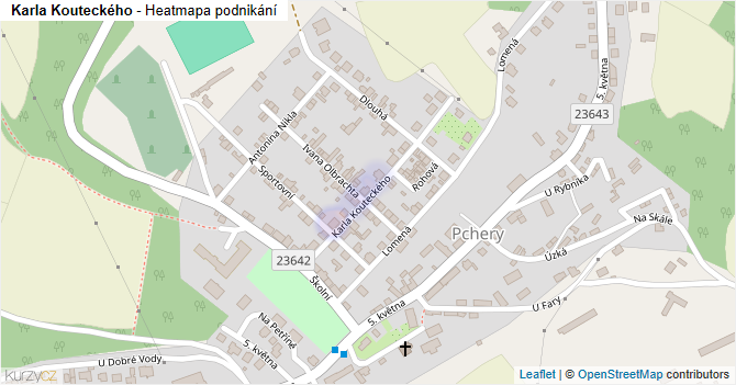 Karla Kouteckého - mapa podnikání
