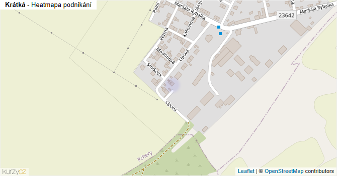Krátká - mapa podnikání