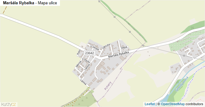 Maršála Rybalka - mapa ulice
