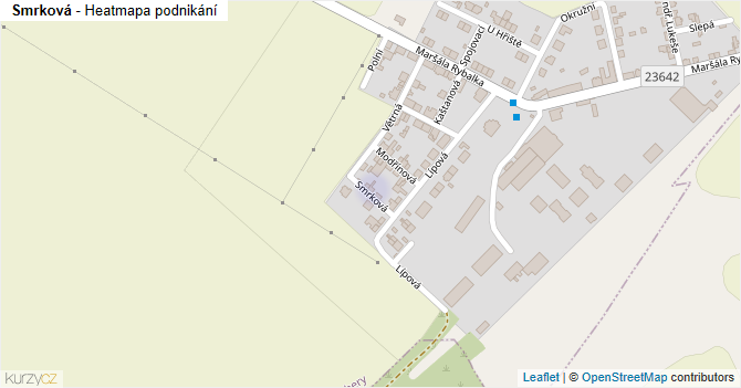 Smrková - mapa podnikání