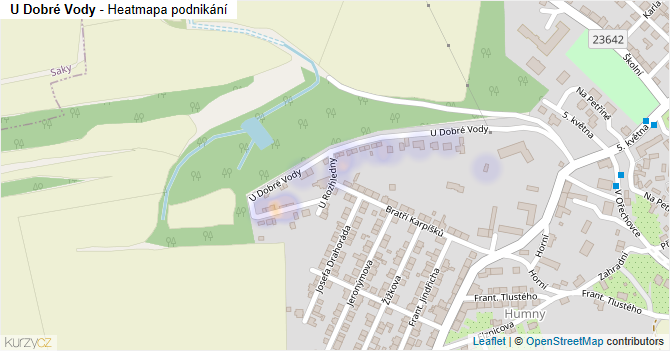 U Dobré Vody - mapa podnikání