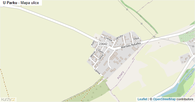 U Parku - mapa ulice