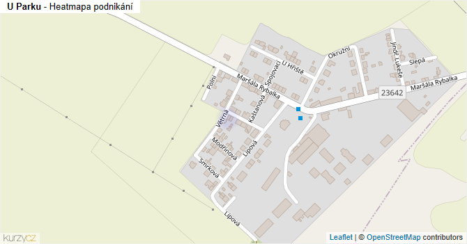 U Parku - mapa podnikání