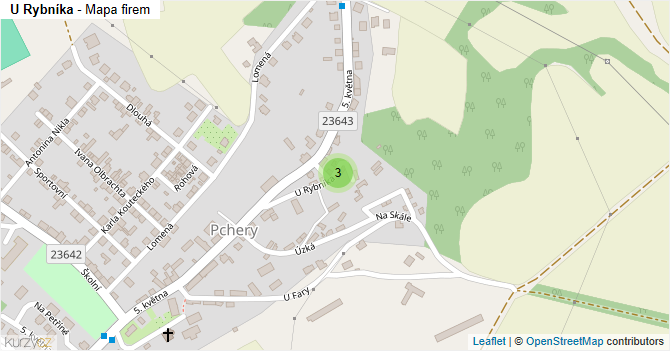 U Rybníka - mapa firem