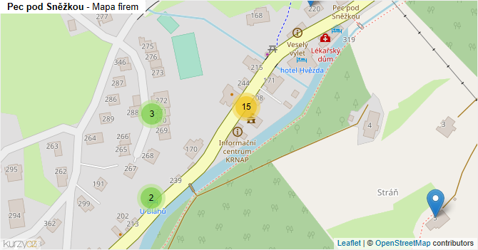 Pec pod Sněžkou - mapa firem