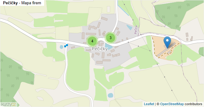 Pečičky - mapa firem