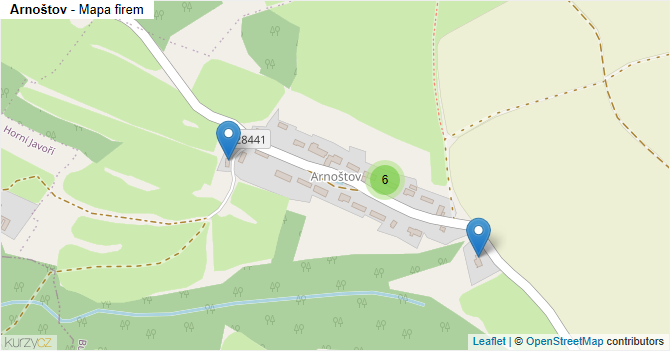 Arnoštov - mapa firem
