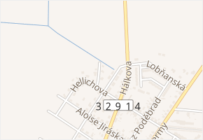 Boženy Němcové v obci Pečky - mapa ulice
