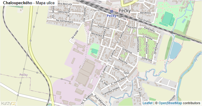 Chaloupeckého - mapa ulice