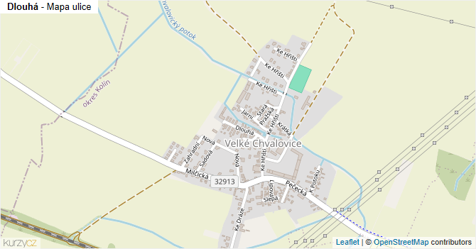 Dlouhá - mapa ulice