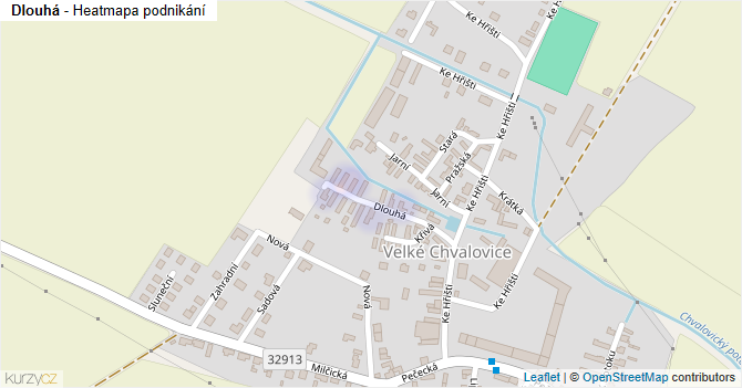 Dlouhá - mapa podnikání