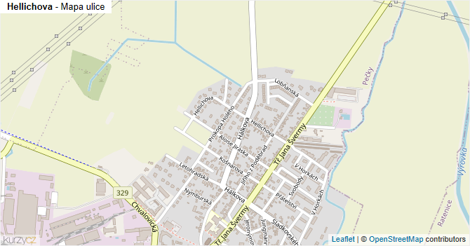 Hellichova - mapa ulice