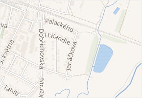 Janáčkova v obci Pečky - mapa ulice