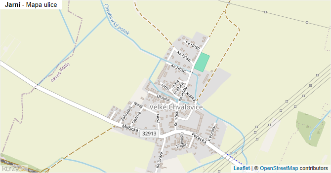 Jarní - mapa ulice