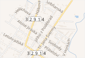 Jiřího z Poděbrad v obci Pečky - mapa ulice