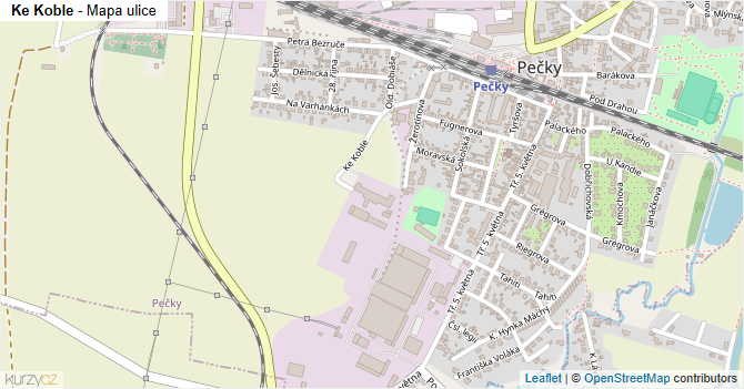 Ke Koble - mapa ulice