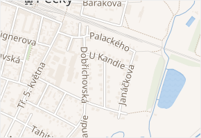 Kmochova v obci Pečky - mapa ulice
