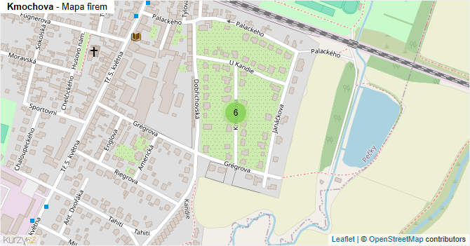 Kmochova - mapa firem