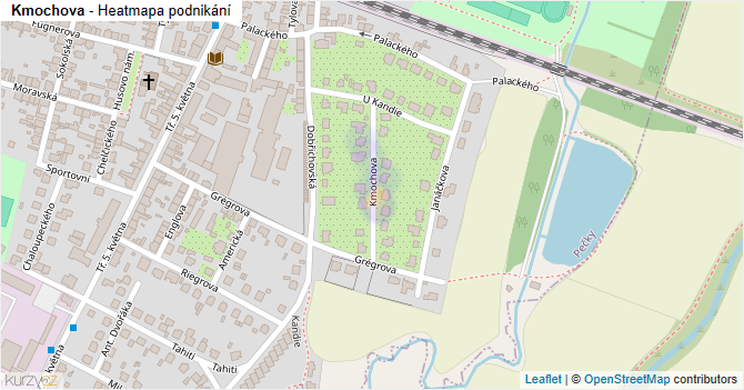 Kmochova - mapa podnikání