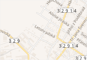 Letohradská v obci Pečky - mapa ulice