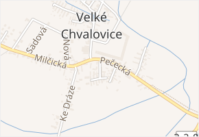 Lipová v obci Pečky - mapa ulice
