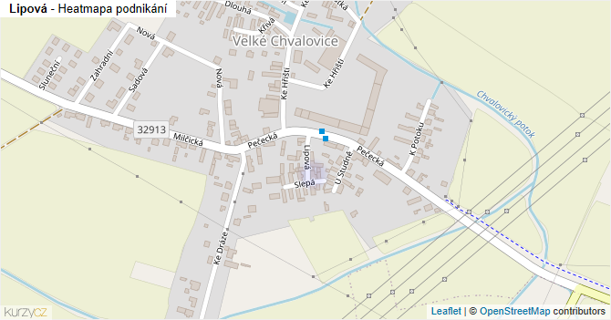 Lipová - mapa podnikání