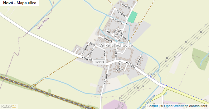 Nová - mapa ulice
