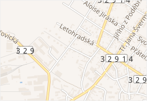 Nymburská v obci Pečky - mapa ulice