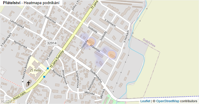 Přátelství - mapa podnikání