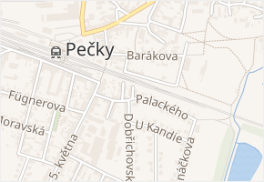 Smetanova v obci Pečky - mapa ulice