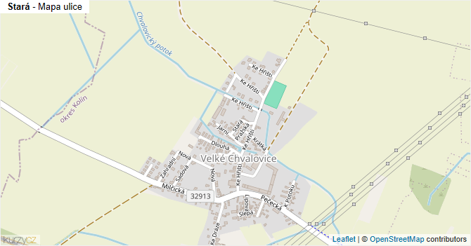 Stará - mapa ulice