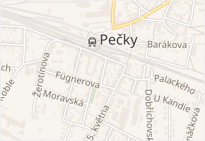 Tyršova v obci Pečky - mapa ulice