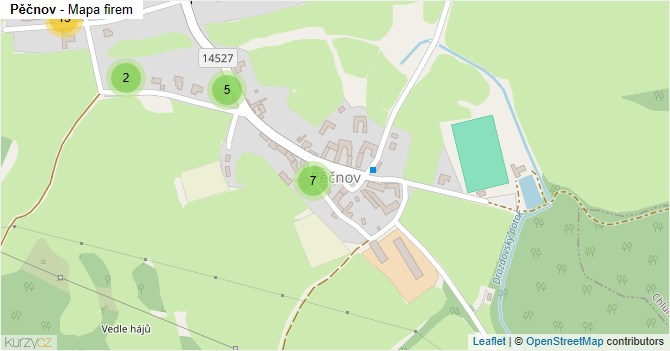 Pěčnov - mapa firem