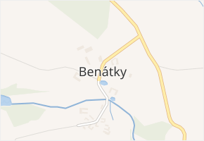 Benátky v obci Pelhřimov - mapa části obce