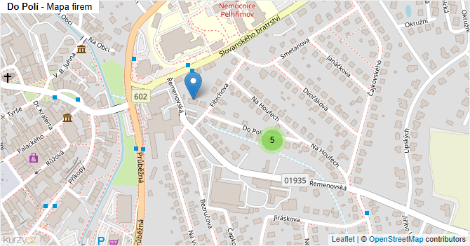 Do Polí - mapa firem