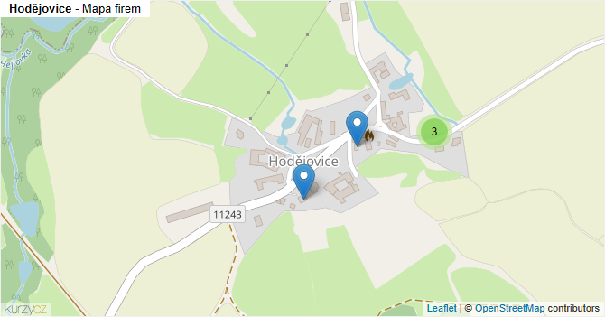 Hodějovice - mapa firem