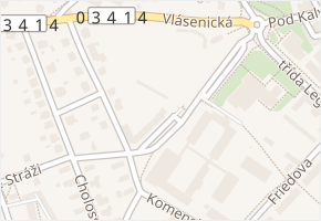 Krásovy domky v obci Pelhřimov - mapa ulice